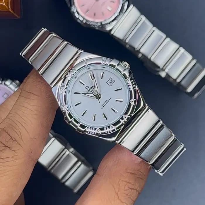 ساعت زنانه امگا کانسلیشن صفحه سفید | OMEGA