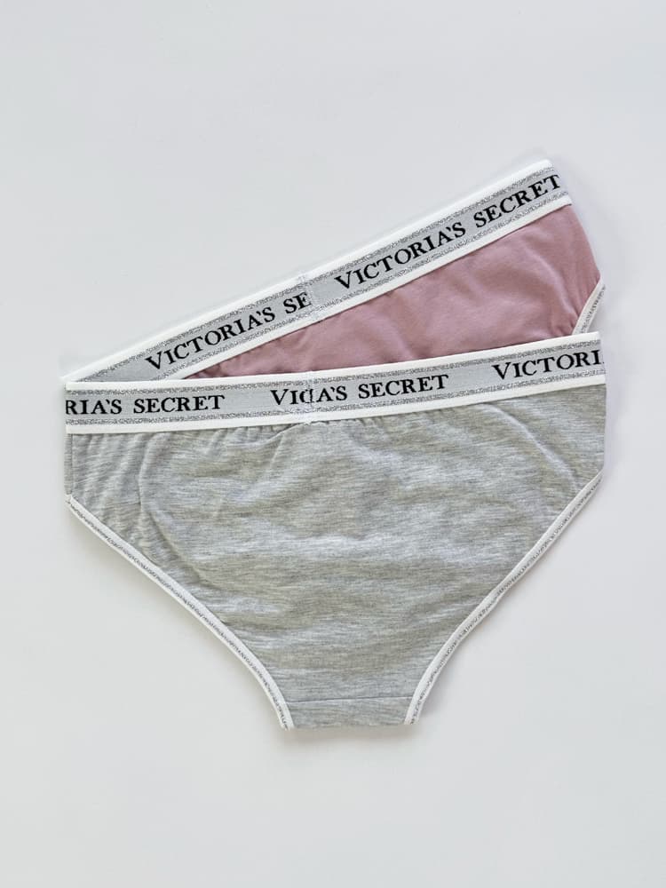 شورت اسلیپ زنانه نخ پنبه کمر کش شاین بسته 2 عددی ویکتوریا سکرت Victoria’s Secret — تصویر ۵
