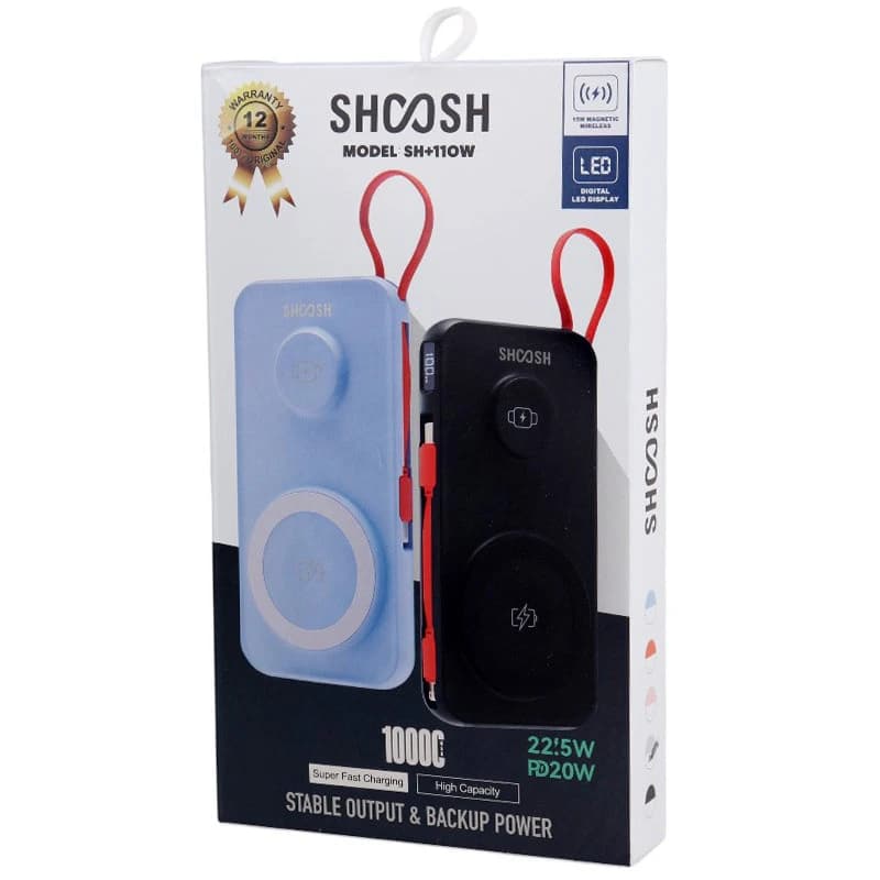 پاوربانک شوش SHOOSH SH+110W ظرفیت 10000 میلی آمپر — تصویر ۹