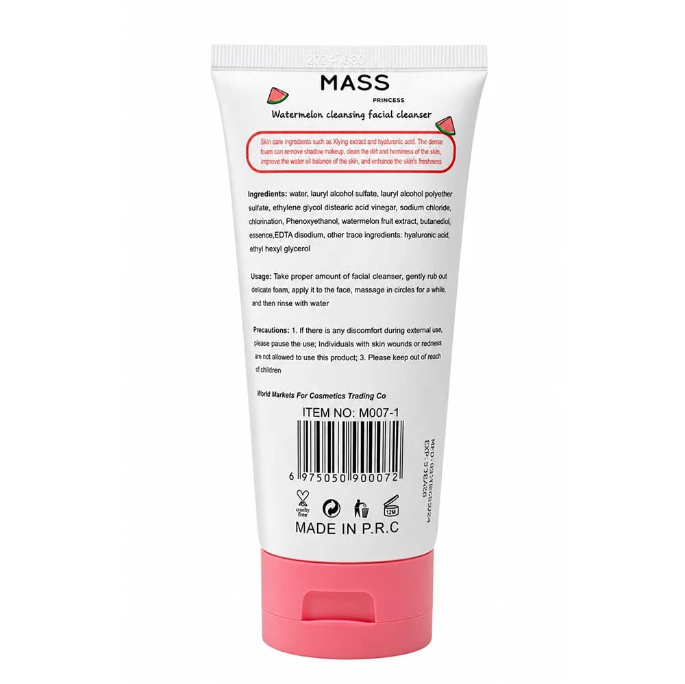 فوم شستشو و شوینده صورت مس پرنسس مدل شیر و میوه MASS Princess حجم 180 میلیلیتر — تصویر ۶