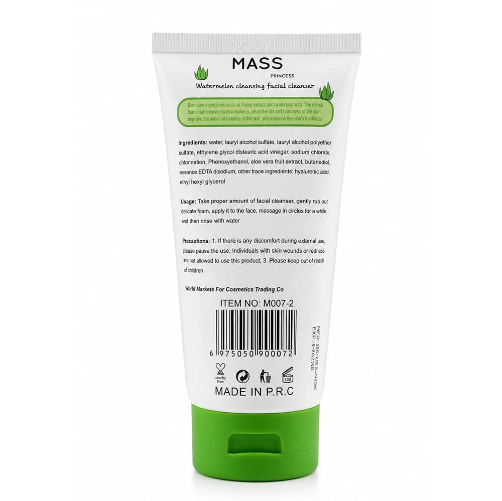 فوم شستشو و شوینده صورت مس پرنسس مدل شیر و میوه MASS Princess حجم 180 میلیلیتر — تصویر ۵