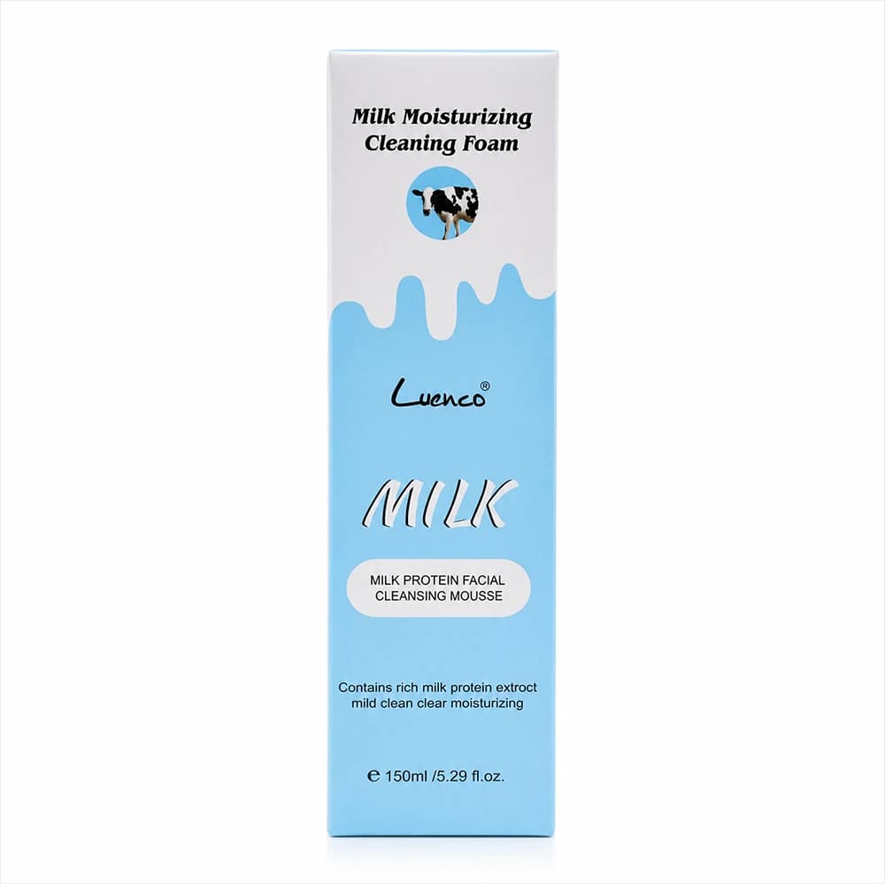 فوم شستشوی صورت لونکو مدل Milk Moisturizing Cleaning Foam برسدار حجم 150 میل — تصویر ۳