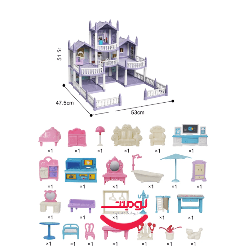 خانه عروسکی Dream Garden مدل 213PCS — تصویر ۳
