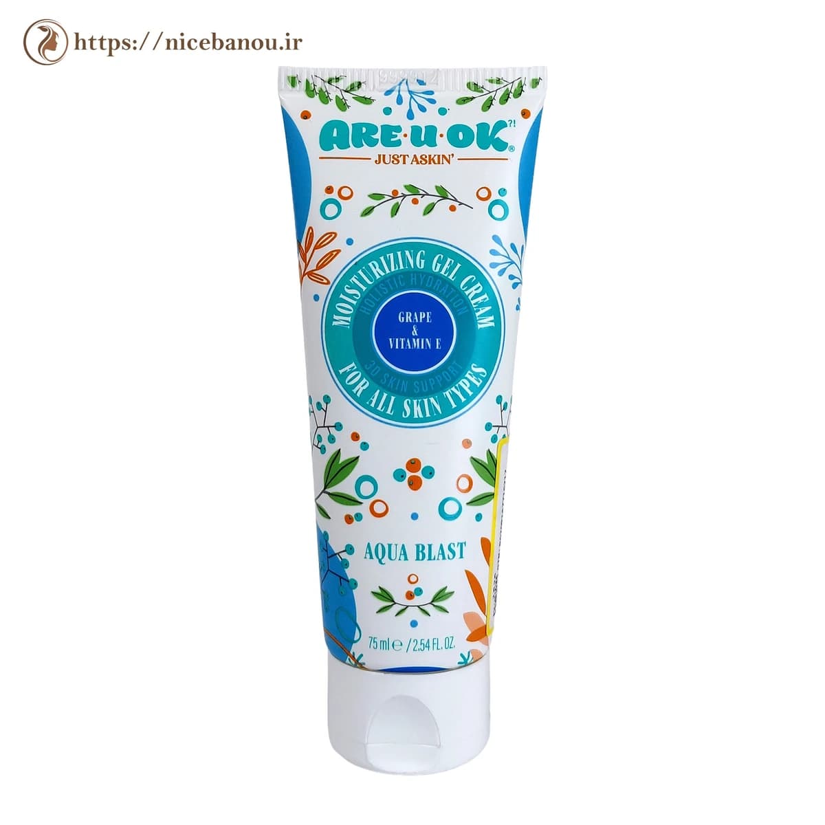 کرم ژل آبرسان آر یو اوکی حاوی روغن هسته انگور و ویتامین E حجم 75 میلیلیتر