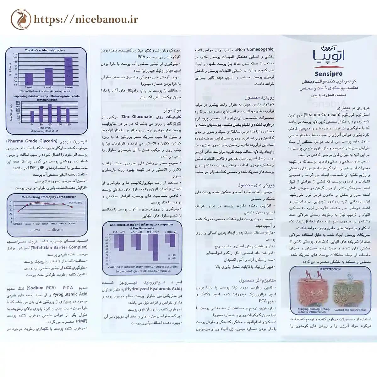 کرم مرطوبکننده و التیامبخش دست و صورت آردن آتوپیا مدل سنسی پرو ۵۰ گرم — تصویر ۴