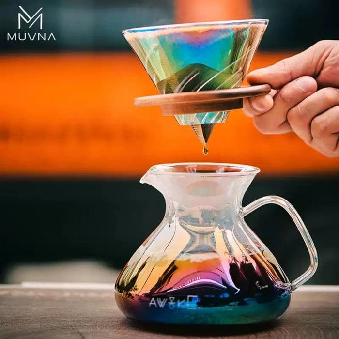 سرور قهوه دمی Muvna مدل Yingzhan 450ml هفت رنگ — تصویر ۲
