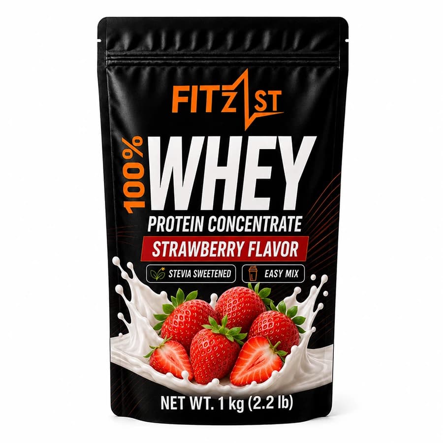 پودر وی 2000 گرم توت فرنگی (WHEY) — تصویر ۳