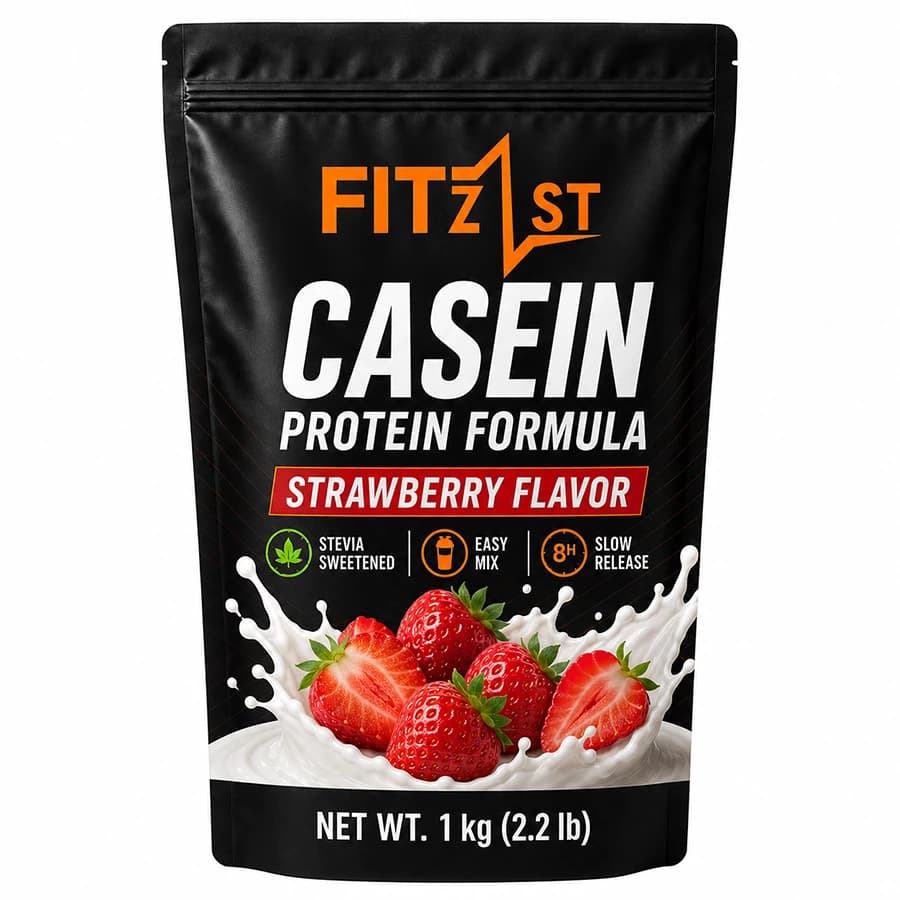 پودر کازئین 500 گرم توت فرنگی (CASEIN) — تصویر ۲