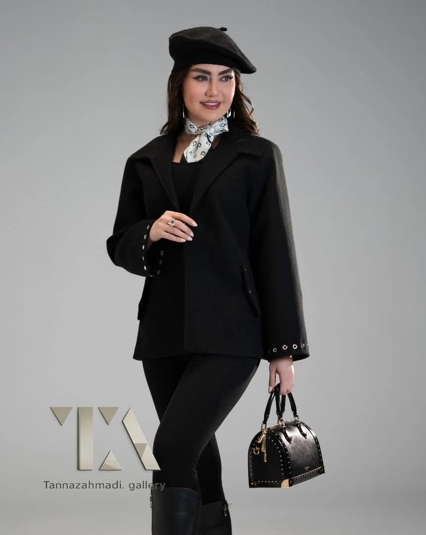 پالتو کتی پاریس رنگ مشکی از کالکشن vip پاییز ۱۴۰۵ — تصویر ۶