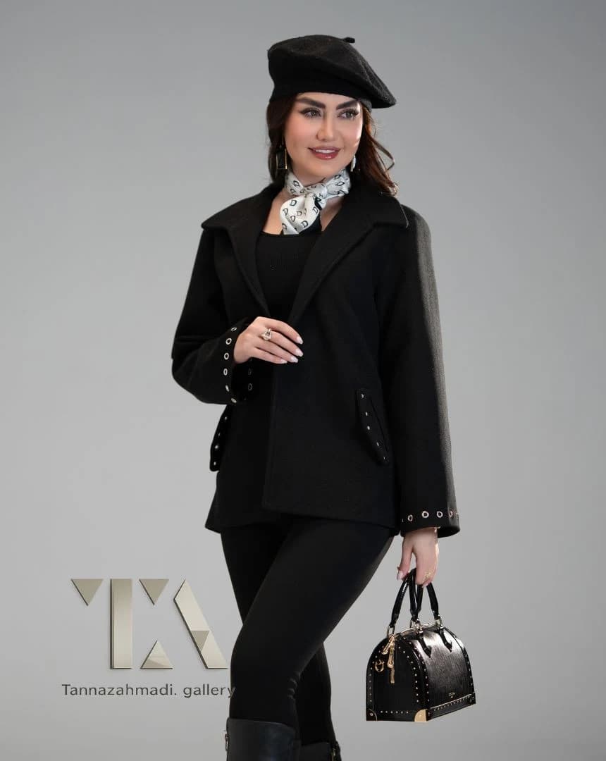پالتو کتی پاریس رنگ مشکی از کالکشن vip پاییز ۱۴۰۵ — تصویر ۳