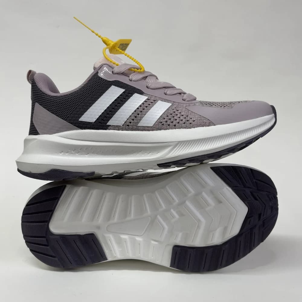 کتونی آدیداس ران فالکون طوسی بنفش | Adidas Runfalcon Grey Purple — تصویر ۴