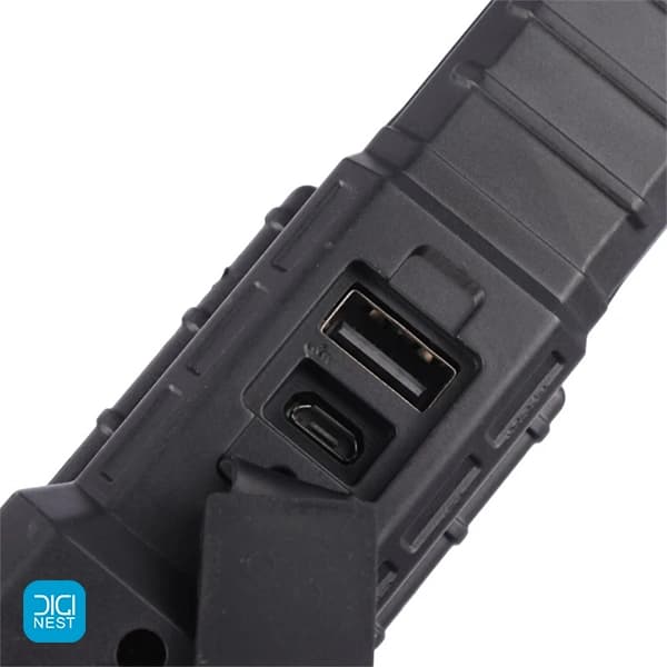 چراغ قوه شارژی پلیسی چندکاره شیشه شکن Electric Torch 3W — تصویر ۶
