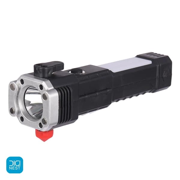 چراغ قوه شارژی پلیسی چندکاره شیشه شکن Electric Torch 3W — تصویر ۲