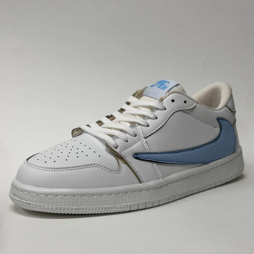 کتونی نایک ایر جردن 1 لو تراویس اسکات آبی آسمانی | Travis Scott x Air Jordan 1 Low University Blue — تصویر ۳