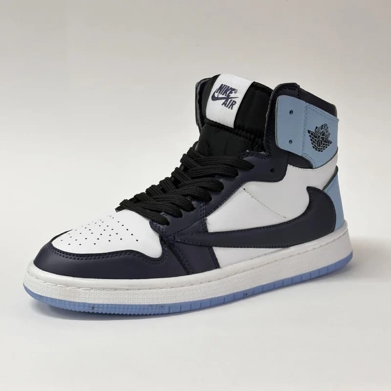 کتونی نایک ایر جردن 1 های سفید سرمهای | Air Jordan 1 High University Blue — تصویر ۵