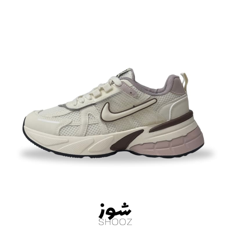 کتونی زنانه نایک v2k کرم کالباسی وارداتی master quality — تصویر ۲