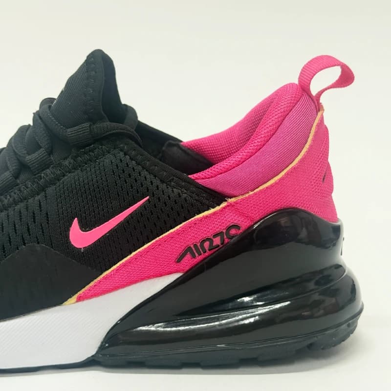 کتونی زنانه نایک air max 270 مشکی صورتی وارداتی مستر کوالیتی — تصویر ۵