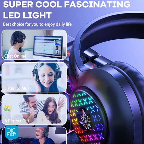 هدفون هدست گیمینگ RGB اونیکوما Onikuma X7 Pro اورجینال — تصویر ۴
