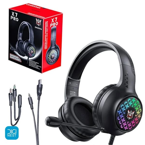 هدفون هدست گیمینگ RGB اونیکوما Onikuma X7 Pro اورجینال — تصویر ۲