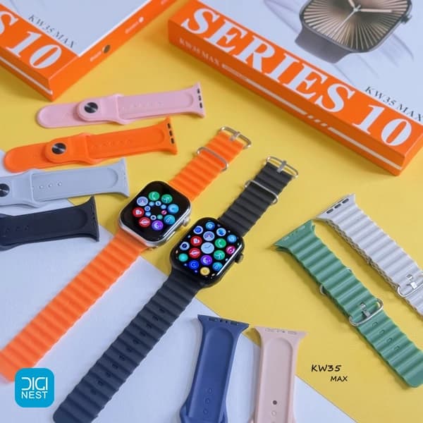 ساعت هوشمند کیکی ویر مدل KW35 Max با 10 بند — تصویر ۳