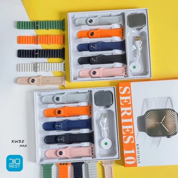 ساعت هوشمند کیکی ویر مدل KW35 Max با 10 بند — تصویر ۴