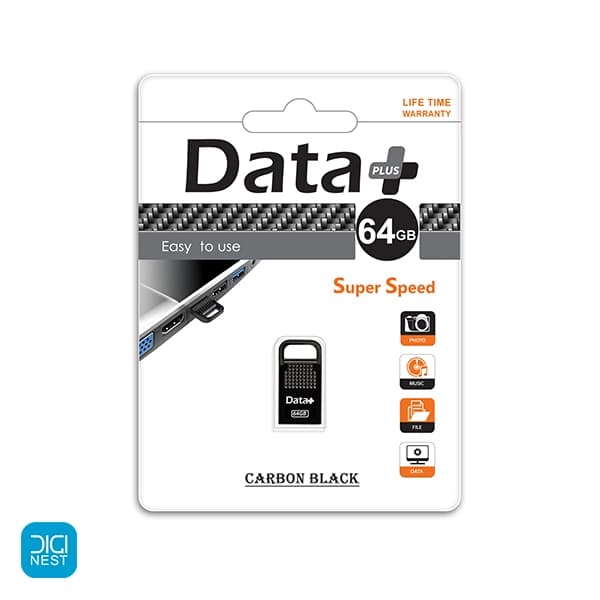 فلش 64 گیگ USB 2.0 دیتا پلاس مدل Data+ Carbon — تصویر ۳