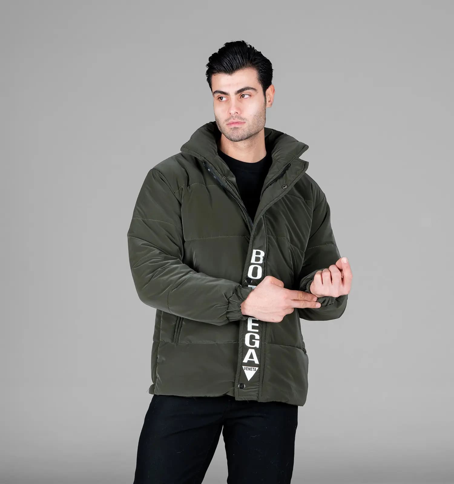 کاپشن اسپرت سیلیکونی مردانه بادی Bottega کد DY49052 — تصویر ۵