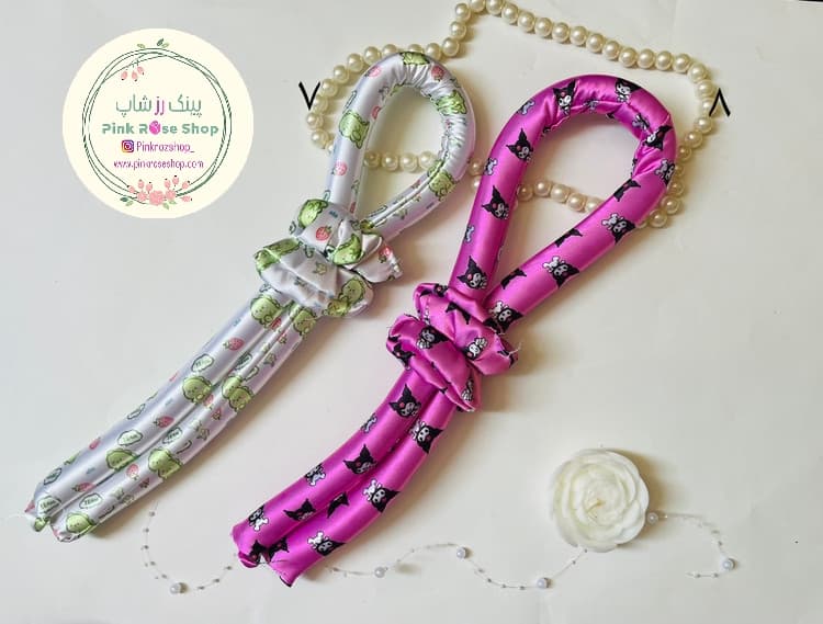 کرلی مو بدون حرارت جنس ساتن طرح دار — تصویر ۳