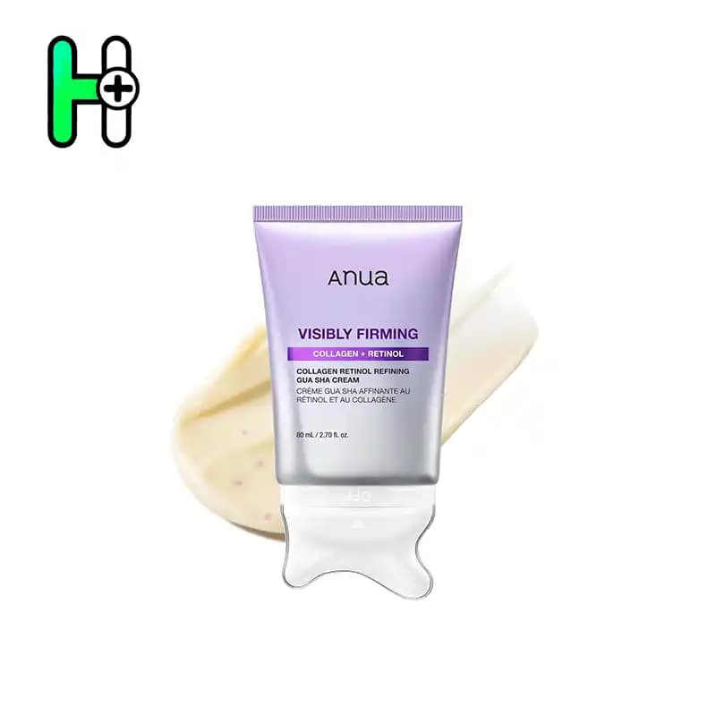 کرم ضدچروک و لیفت کننده آنوا مدل Collagen Retinol با ابزار گواشا