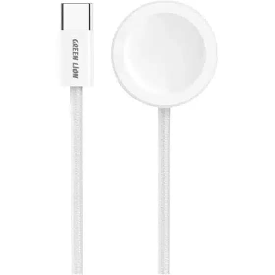 کابل شارژ مگنتی اپل واچ گرین لاین مدل iwatch با پورت USB-C — تصویر ۲