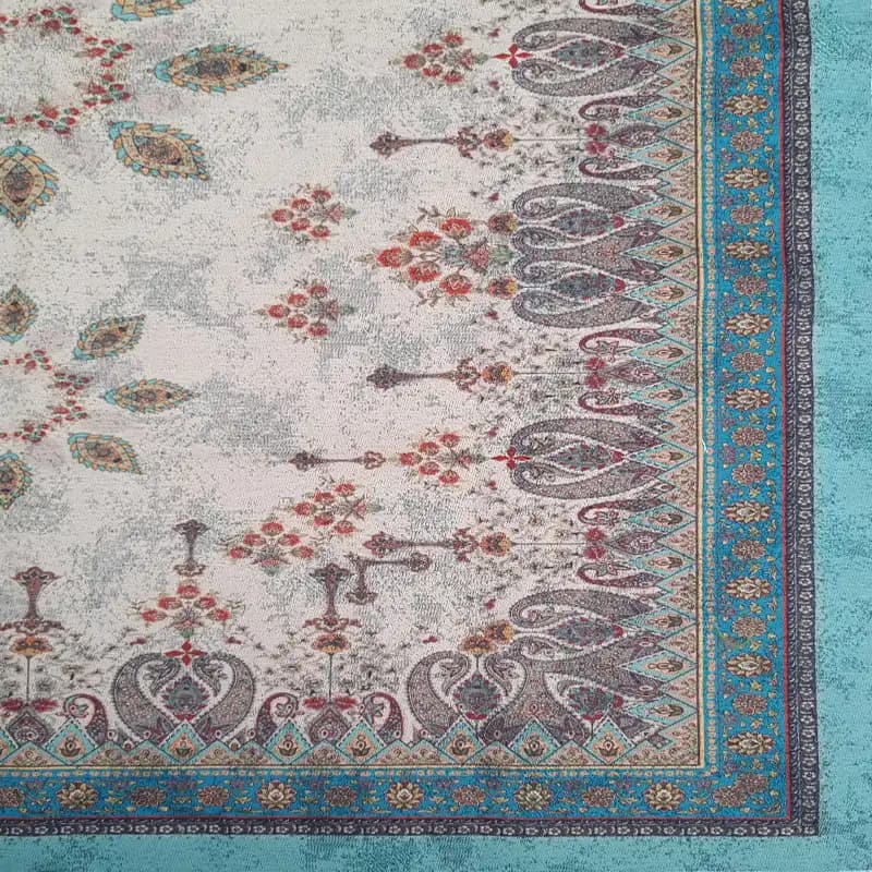 رومیزی ترک مخمل 100*100 کد009 — تصویر ۳