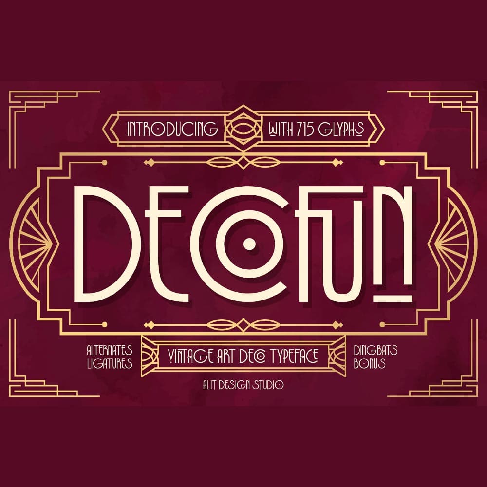 فونت انگلیسی decofun