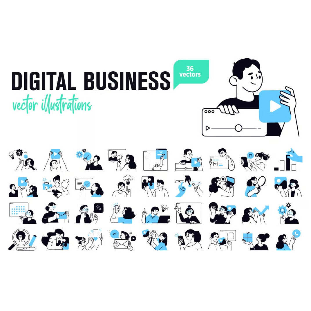 پک وکتور مفهومی بیزنس