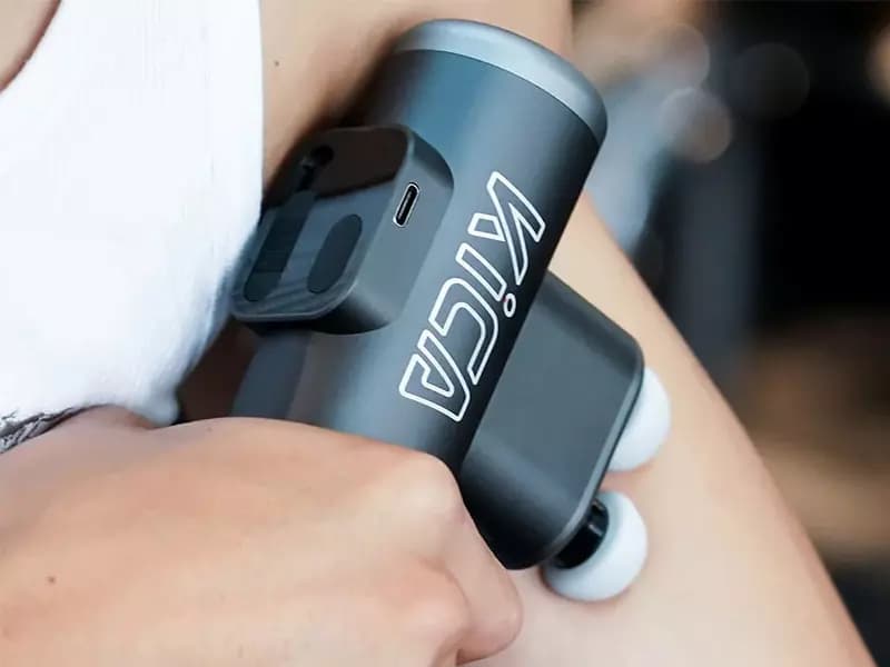 مینی ماساژور تفنگی دو سر کیکا Massage Gun Kica 3 A3S — تصویر ۴