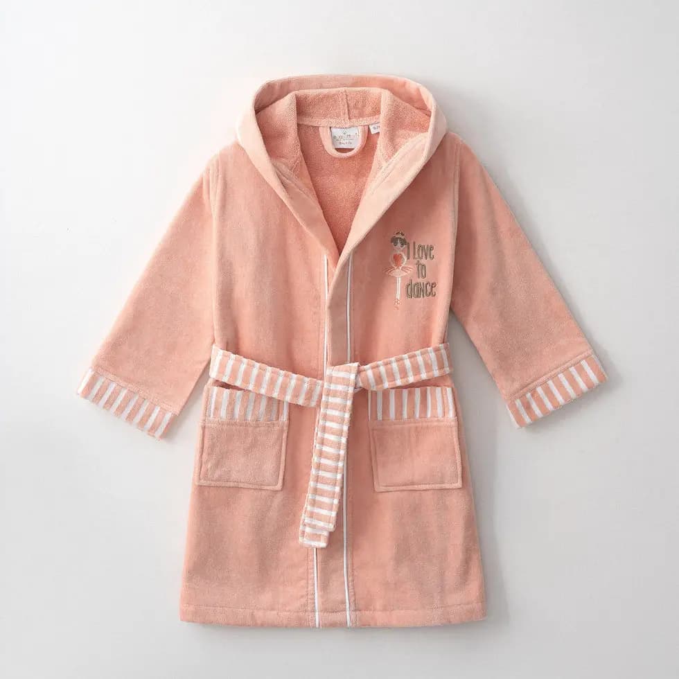 حوله تن پوش کودک برند ecocotton مدل Balerin