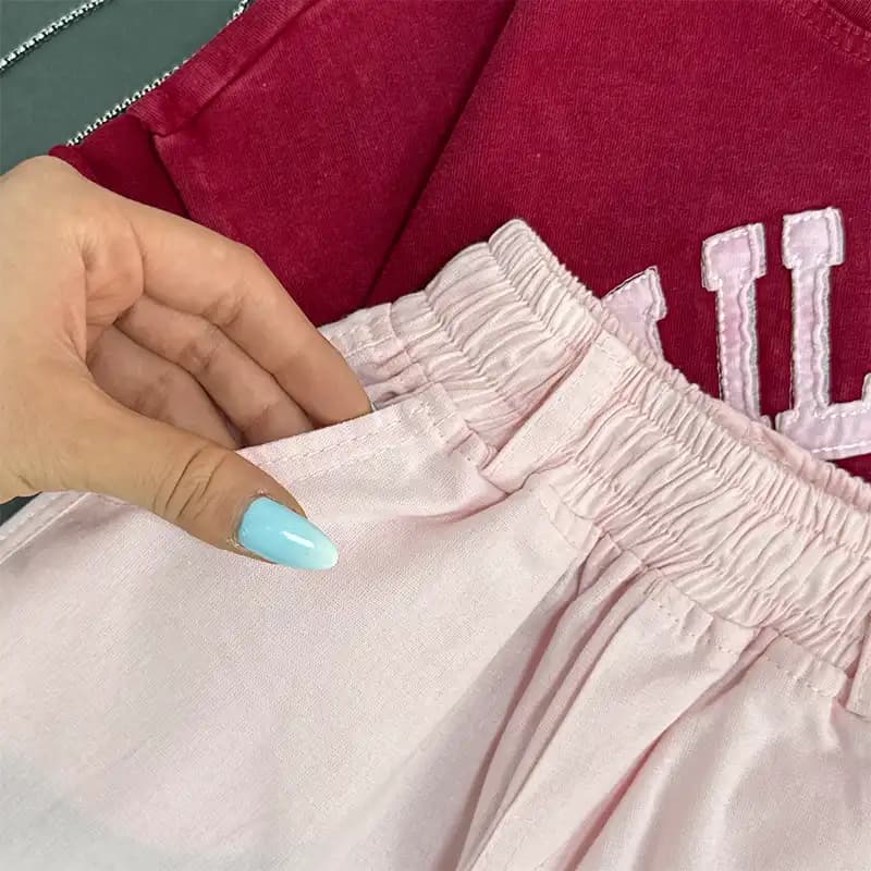 استایل اماده│تیشرت و شلوارک بچگانه تابستانی طرح میلانو کد 1398 — تصویر ۹