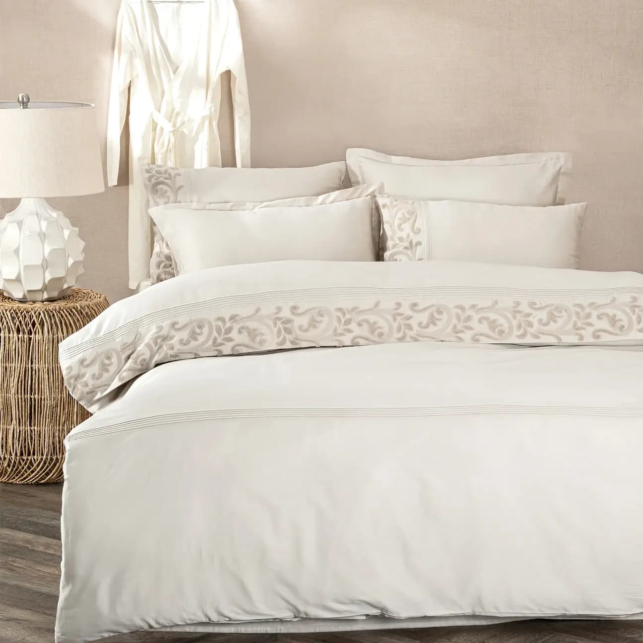 سرویس ملحفه Yade دونفره کینگ سایز برند ecocotton — تصویر ۳