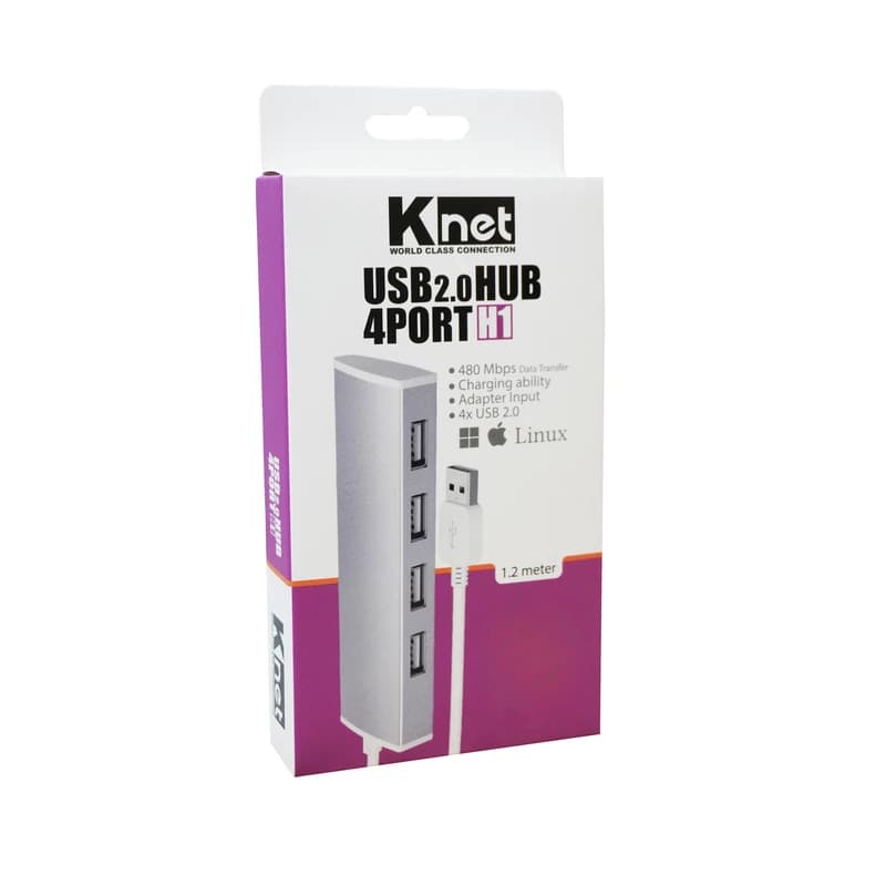 هاب 4 پورت USB 2.0 کی نت K-NET H1 — تصویر ۳