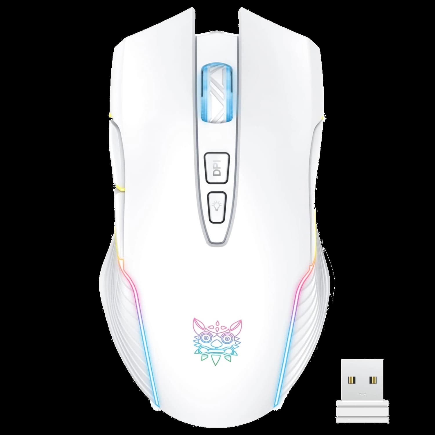 موس گیمینگ اونیکوما مدل CW905 WHITE RGB WLS