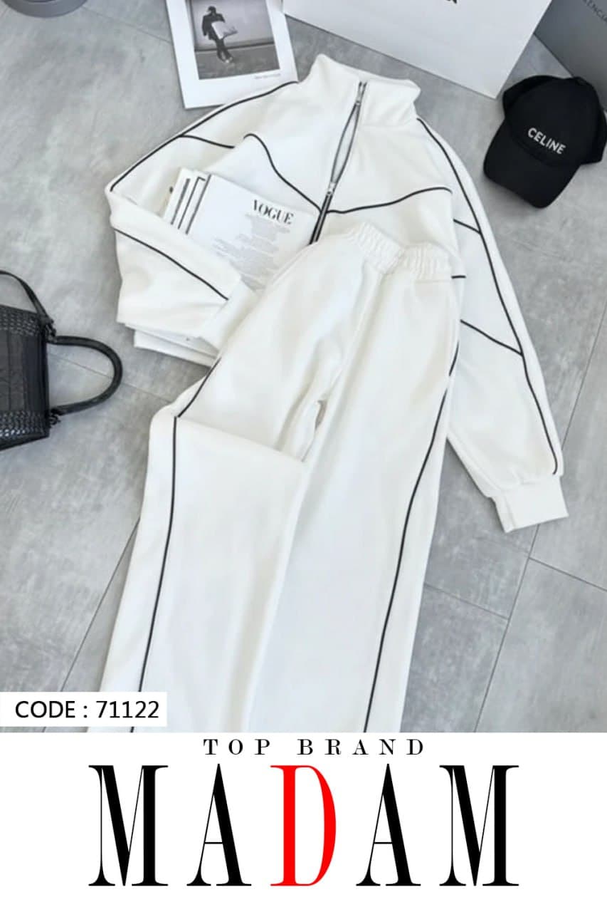 ست بامبر و شلوار بگجنس دورس داخل کرکBomber pants set — تصویر ۵
