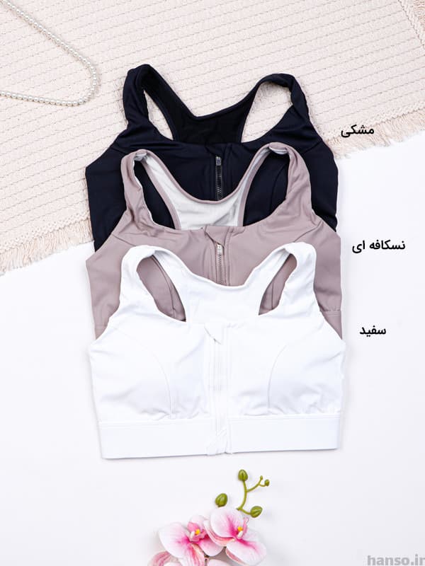 نیم تنه ورزشی فلامنت جلو زیپ دار کد 620 — تصویر ۳