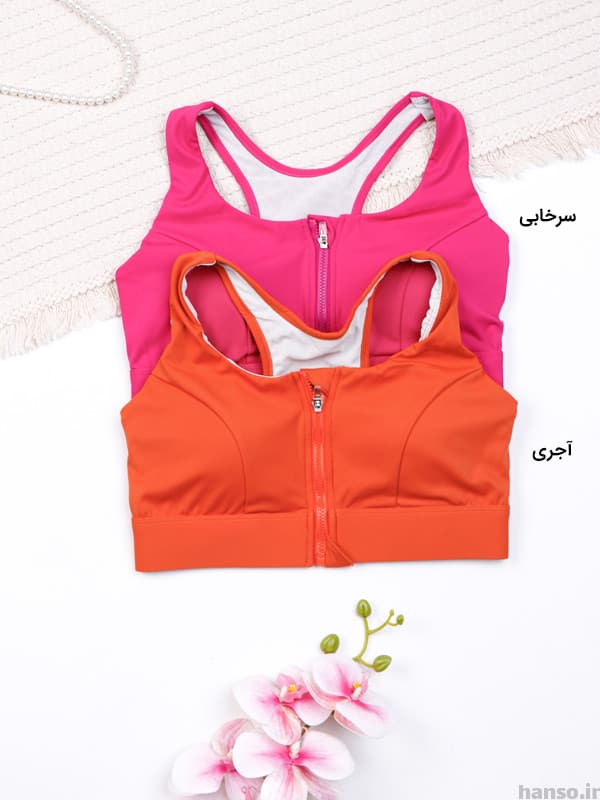 نیم تنه ورزشی فلامنت جلو زیپ دار کد 620 — تصویر ۴