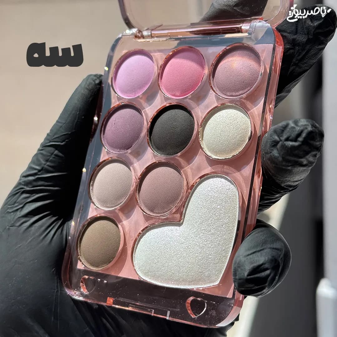 پالت سایه 10 رنگ قلبی میس لارا — تصویر ۵