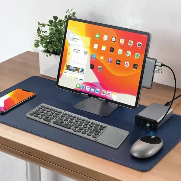 کیبورد تاشو بیسیم گرین لاین مدل GNTRIKYBD با تاچپد — تصویر ۶