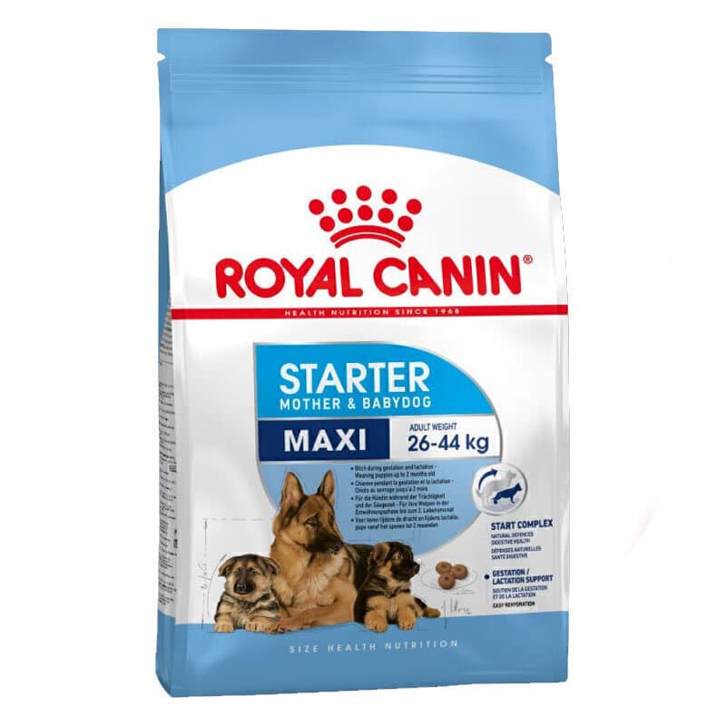 غذای خشک سگ مادر و توله نژاد بزرگ رویال کنین Royal Canin Maxi Starter وزن 4 کیلوگرم — تصویر ۲