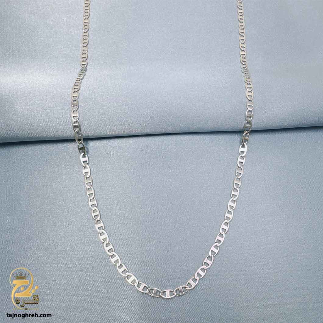زنجیر نقره اصل مردانه طرح T اسپرت مدل NSM N74