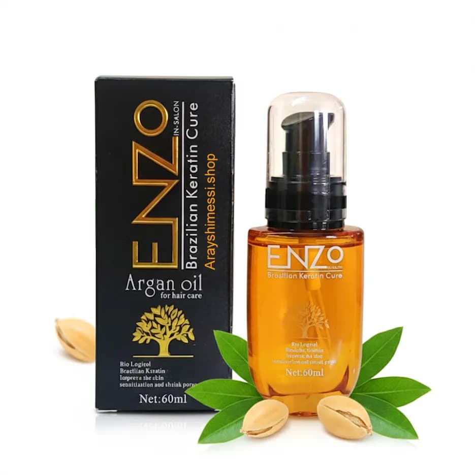 روغن آرگان انزو – تقویت کننده و نرم کننده مو حجم 60ml — تصویر ۲