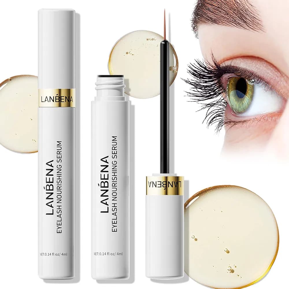 سرم تقویت مژه لانبنا | ضد ریزش و بازسازی مژههای شکننده و آسیبدیده – 4ml