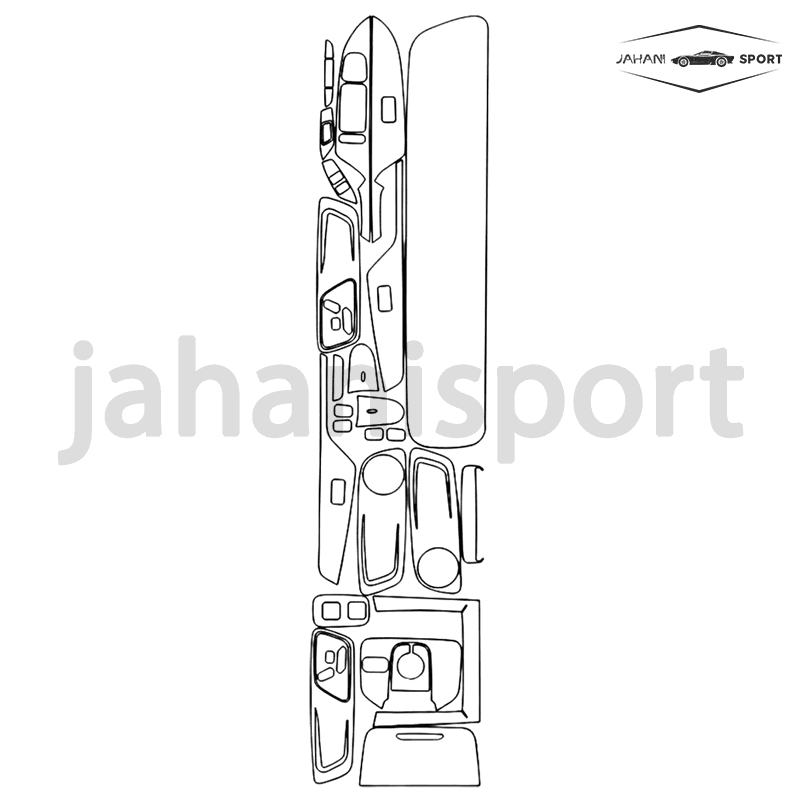 محافظ خودترمیم کابین لوکانو l8 وارداتی Lucano l8 (190 میکرون) فول پک 42 تیکه — تصویر ۳