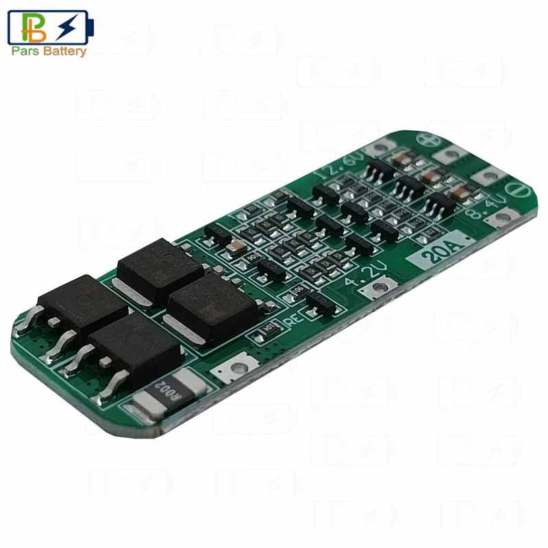 ماژول BMS محافظ شارژ لیتیوم یون 3 سل 20 آمپر